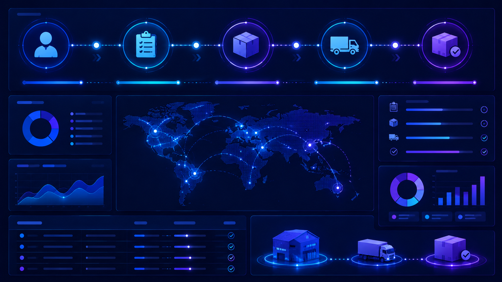 Panel de seguimiento comercial y coordinación empresarial